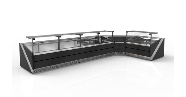 Przykładowy ciąg chłodniczy z czarną obudową