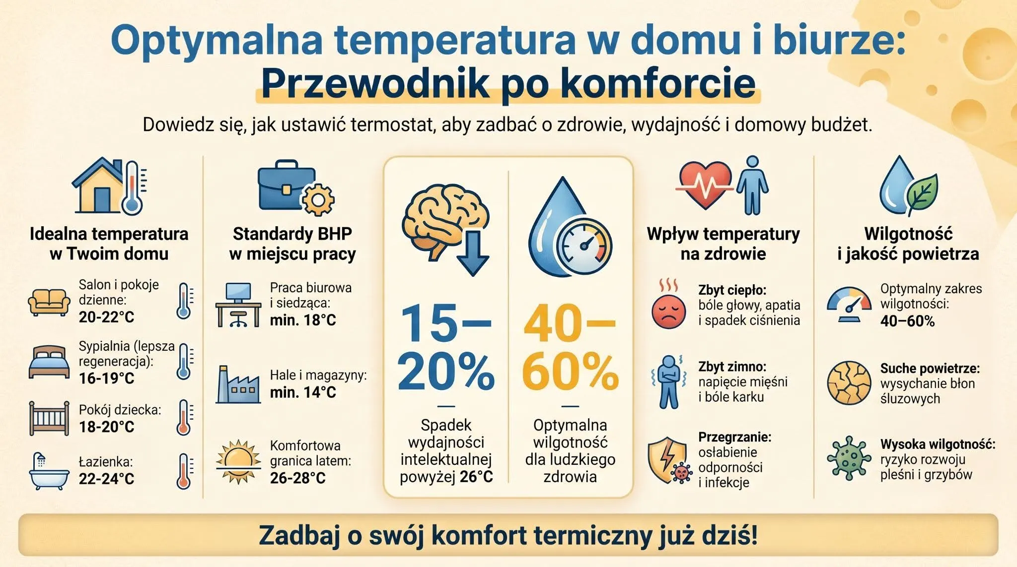 Optymalna temperatura w domu i biurze - przewodnik po komforcie